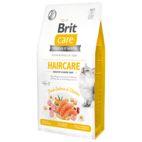 Barība kaķiem – Brit Care Cat Grain-Free, Haircare Healthy and Shiny Coat, 7 kg