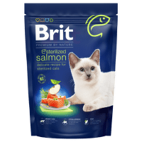 Brit Premium by Nature granuly Cat sterilized losos 800 g