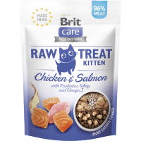 Pamlsek Brit Care RAW Cat Kitten losos + kuře 40 g