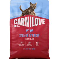 Granuly CARNILOVE Active pre mačiatka losos a morka 2 kg