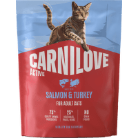 Granule CARNILOVE Active pro dospělé kočky losos a krůta 400 g