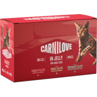 Kapsičky CARNILOVE pre dospelé mačky v želé multipack 12×85 g