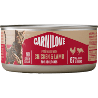 Konzerva CARNILOVE Paté pre dospelé mačky kura a jahňa 100 g