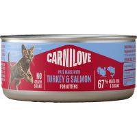 Konzerva CARNILOVE Paté pre mačiatka morka a losos 100 g