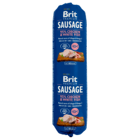  Brit Sausage Saláma pre psy kura a biela ryba 800g