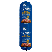 Brit Sausage Saláma pre psov hovädzie mäso a ryba  Sport Formula 800g