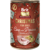 Konzerva Brit Care Dog Christmas Monoprotein kapor so zemiakovým šalátom 400g