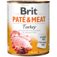 Konservi suņiem – Brit Paté and Meat, Turkey, 800 g