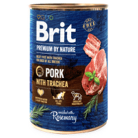Brit Premium by Nature konzerva Pork with Trachea 400 g