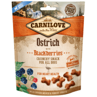 Gardums suņiem – CARNILOVE Dog Crunchy Snack Ostrich with Blackberries, 200 g