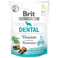 Brit Care Dog funkčný snack Dental jeleň s rozmarínom 150 g