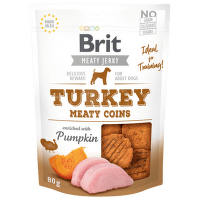 Brit Jerky Turkey Meaty Coins 80g 