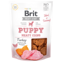 Brit Jerky Puppy Turkey Meaty Coins 80g 