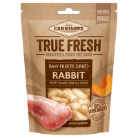 Carnilove pamlsky Raw freeze-dried Rabbit with pumpkin 40 g