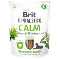Brit Care dog dental stick na upokojenie, konope a mat. dúška 7 ks
