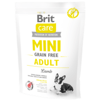 Brit Care granuly Mini Grain Free Adult jahňa 400 g