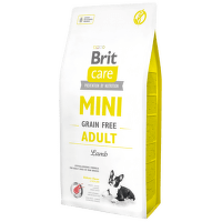 Brit Care granuly Mini Grain Free Adult jahňa 7 kg