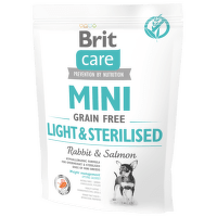 Brit Care granuly Mini Light & Sterilised králik a losos 400 g