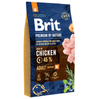 Brit Premium by Nature granuly Adult M kura 8 kg