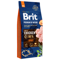 Brit Premium by Nature granuly Sport kura  15kg