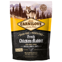 Barība suņiem – CARNILOVE Fresh Chicken and Rabbit, Muscles, Bones and Joints, 1,5 kg