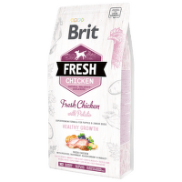 Brit Fresh granuly Puppy Healthy Growth kura a zemiaky 2,5 kg
