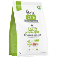 Brit Care granuly Dog Sustainable Adult Medium Breed 3kg