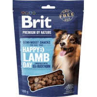 Pamlsok Brit Premium by Nature Dog jahňacie mäso s rakytníkom 180 g