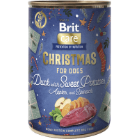 Konzerva Brit Care Dog Christmas kačica s batátmi, jablkami a špenátom 400g