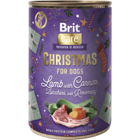 Konzerva Brit Care Dog Christmas jahňacie s mrkvou, cuketou a rozmarínom 400g