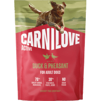 Granuly CARNILOVE Active pre dospelé psy kačica a bažant 1,5 kg