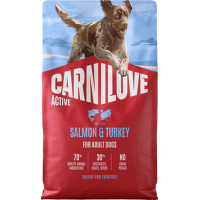 Granuly CARNILOVE Active pre dospelé psy losos a morka 4 kg