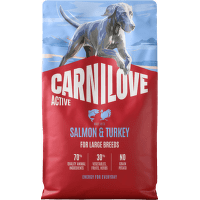 Granule CARNILOVE Active pro dospělé psy velkých plemen losos a krůta 4 kg