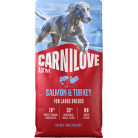 Granule CARNILOVE Active pro dospělé psy velkých plemen losos a krůta 12 kg