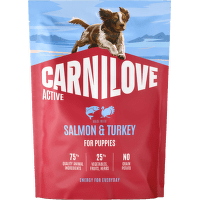 Granuly CARNILOVE Active pre šteniatka losos a morka 1,5 kg