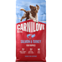 Granuly CARNILOVE Active pre šteniatka losos a morka 12 kg