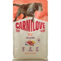 Granuly CARNILOVE True Fresh pre dospelé psy hovädzie 4 kg