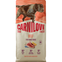 Granuly CARNILOVE True Fresh pre dospelé psy hovädzie 12 kg
