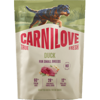Granuly CARNILOVE True Fresh pre malé psy kačica 1,5 kg