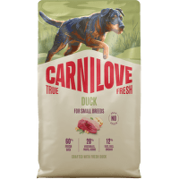 Granuly CARNILOVE True Fresh pre malé psy kačica 4 kg