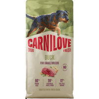 Granuly CARNILOVE True Fresh pre malé psy kačica 12 kg