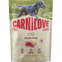 Granuly CARNILOVE True Fresh pre dospelé psy veľkých plemien kačica 1,5 kg