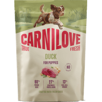 Granuly CARNILOVE True Fresh pre šteniatka kačica 1,5 kg