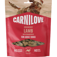 Pamlsok CARNILOVE Crunchy pre dospelých psov jahňa s brusnicami 200 g