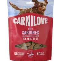 Pamlsok CARNILOVE Soft pre dospelých psov sardinky s divým cesnakom 200 g