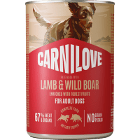 Konzerva CARNILOVE Paté pre dospelých psov jahňa a diviak 400 g
