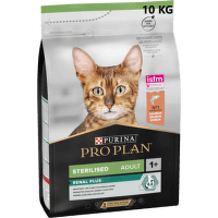 Barība kaķiem – Pro Plan STERILISED Cat Salmon RENAL, 10 kg