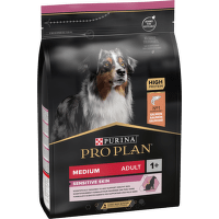 Barība suņiem – Pro Plan Medium Adult Sensitive Skin Salmon, 3 kg