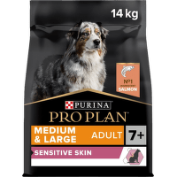 Pro Plan granuly  Medium & Large Adult 7+ Sensitive Skin losos 14kg