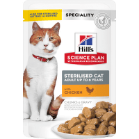 Konservi kaķiem – Hill's Sterilised Cat, Chicken, 85 g
